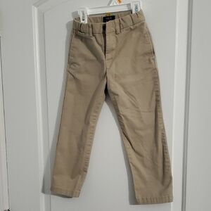 Tan Straight-Leg Pants